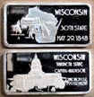 Wisconsin' Art Bar by Hamilton Mint. THUMBNAIL