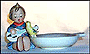 Joyful, M. I. Hummel Ashtray THUMBNAIL
