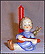 Angel, Joyous News With Lute, M. I. Hummel Candle Holder THUMBNAIL