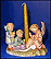 Silent Night, M. I. Hummel Candle Holder THUMBNAIL