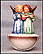 Angel Duet, M. I. Hummel Holy Water Font THUMBNAIL