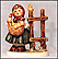 Chicken Licken, M. I. Hummel Figurine THUMBNAIL
