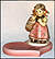Come With Me with heart base, M. I. Hummel Figurine THUMBNAIL