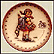 School Girl, M. I. Hummel Mini Annual Plate THUMBNAIL