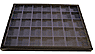 Chipboard Display Case, 35 Section 12 x 16 x 3/4'', black THUMBNAIL