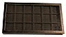Chipboard Display Case, 18 Sect 7 3/4 x 14 1/2 x 1'', black THUMBNAIL