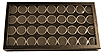 Chipboard Display Case, Gem 36 1 3/8'' Jars THUMBNAIL