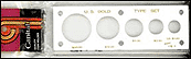 Capital Plastics #415A, US Gold Type Set $20, $10, $5, $2 1/2, Large $1, White THUMBNAIL