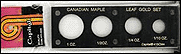 Capital Plastics #415CM, Canada Maple Leaf Gold, 1 oz - 1/10 oz, Black THUMBNAIL