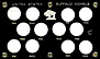 Capital Plastics #436 Buffalo Nickels 1934-1938, Black THUMBNAIL