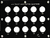Capital Plastics #456B, Proof Washington Quarters 1950-64, Black THUMBNAIL