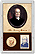 Edgar Marcus & Co Snap-Tite Commemorative Display - John Quincy Adams Presidential Dollar & Stamp THUMBNAIL