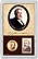 Edgar Marcus & Co Snap-Tite Commemorative Display - Benjamin Harrison Presidential Dollar & Stamp THUMBNAIL