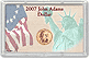 Edgar Marcus & Co Snap-Tite Commemorative Coin Display - John Adams Presidential Dollar THUMBNAIL