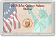 Edgar Marcus & Co Snap-Tite Commemorative Coin Display - John Quincy Adams Presidential Dollar THUMBNAIL