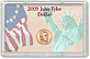 Edgar Marcus & Co Snap-Tite Commemorative Coin Display - John Tyler Presidential Dollar THUMBNAIL