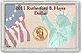 Edgar Marcus & Co Snap-Tite Commemorative Coin Display - Rutherford B. Hayes Presidential Dollar THUMBNAIL