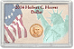 Edgar Marcus & Co Snap-Tite Commemorative Coin Display - Herbert C. Hoover Presidential Dollar THUMBNAIL