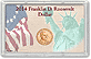 Edgar Marcus & Co Snap-Tite Commemorative Coin Display - Franklin D. Roosevelt Presidential Dollar THUMBNAIL