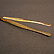 Showgard Tongs, Round Tip, Gold Plated THUMBNAIL