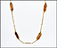 Tiger Eye Station Necklace in 14K Yellow Gold THUMBNAIL