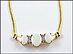 Three Stone Opal Necklace in 14K Yellow Gold THUMBNAIL
