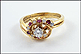 Ruby and Diamond Wedding Set in 14K Yellow Gold THUMBNAIL