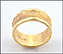 Wedding Band with Diamond Cut in 14K Yellow Gold THUMBNAIL