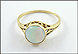 Filigree Opal Ring in Yellow Gold THUMBNAIL