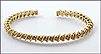 Diamond Bangle Bracelet in 14K Yellow Gold THUMBNAIL