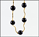 Onyx Station Necklace in 14K Yellow Gold THUMBNAIL