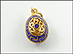 Enameled Egg Charm in 14K Yellow Gold THUMBNAIL