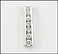 Diamond Ladder Pendant in White Gold THUMBNAIL
