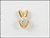 Diamond Pendant in 14K Yellow Gold THUMBNAIL