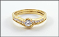Diamond Wedding Set in 14K Yellow Gold THUMBNAIL