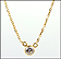 Diamond Solitaire Necklace in 14K Yellow Gold THUMBNAIL