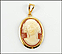 Cameo Pendant in 14K Yellow Gold THUMBNAIL