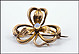 Clover Pin with Opal in Yellow Gold THUMBNAIL
