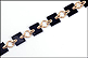 Onyx Squares Bracelet in 14K Rose Gold THUMBNAIL