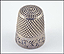Floral Motif Thimble in Sterling Silver THUMBNAIL