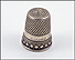 Diamond Pattern Thimble in Sterling Silver THUMBNAIL