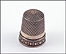 Border Thimble Size 8 in Silver THUMBNAIL