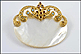 Mother Of Pearl Pendant with Gemstones in 14K Yellow Gold THUMBNAIL