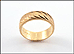 Diamond Cut Wedding Band in 14K Yellow Gold THUMBNAIL