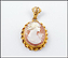 Cameo Pendant in 10K Yellow Gold THUMBNAIL