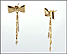 Bow Earrings with Freshwater Pearls in 14K Yellow Gold THUMBNAIL