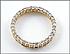 Diamond Circle Pendant in 14K Yellow Gold THUMBNAIL