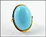 Turquoise Ring in 18K Yellow Gold THUMBNAIL