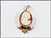 Cameo Pendant in 14K Yellow Gold THUMBNAIL