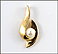 Pearl Single Earring Enhancer in 14K Yellow Gold THUMBNAIL